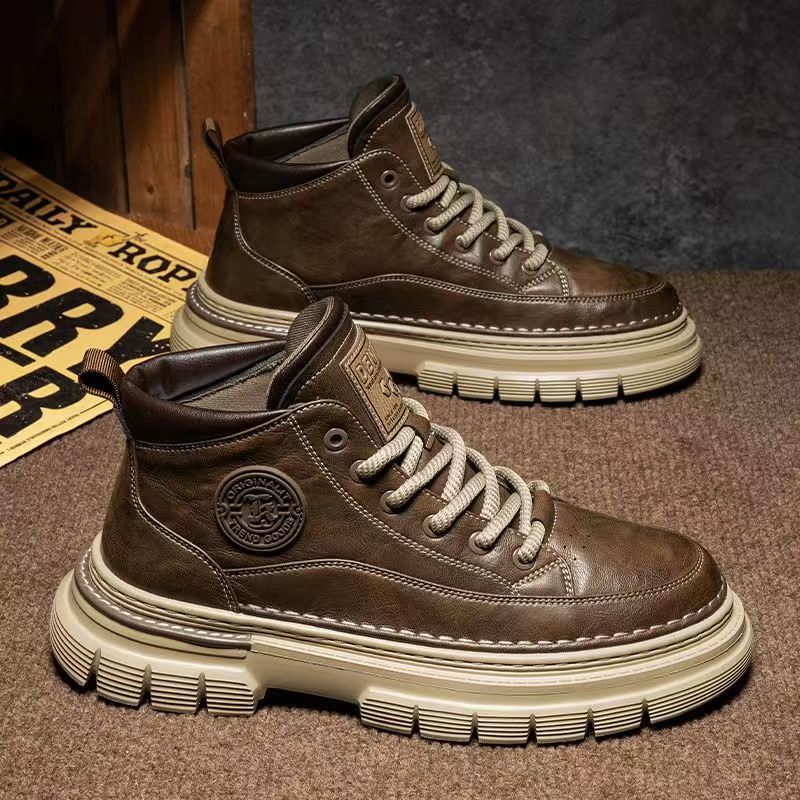 Denim - Men's High-Top British-Style Retro Boots