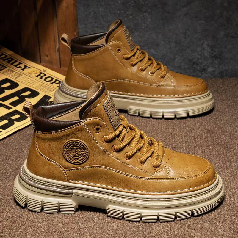 Denim - Men's High-Top British-Style Retro Boots