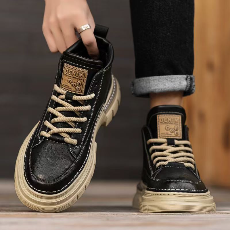 Denim - Men's High-Top British-Style Retro Boots