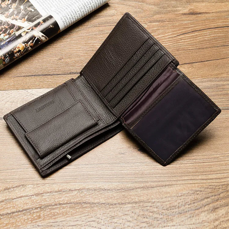 Baelerry - Genuine Leather Two-Fold Wallet