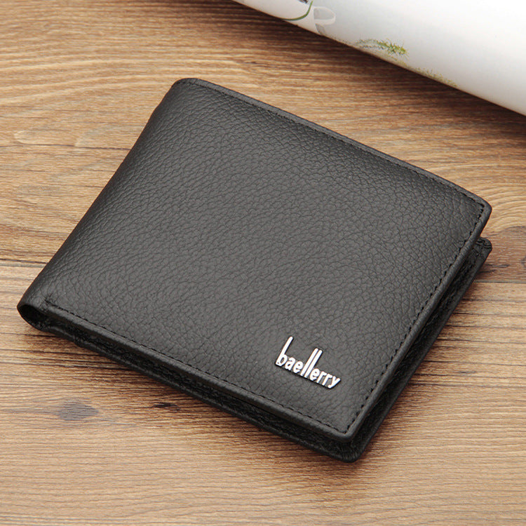 Baelerry - Genuine Leather Two-Fold Wallet