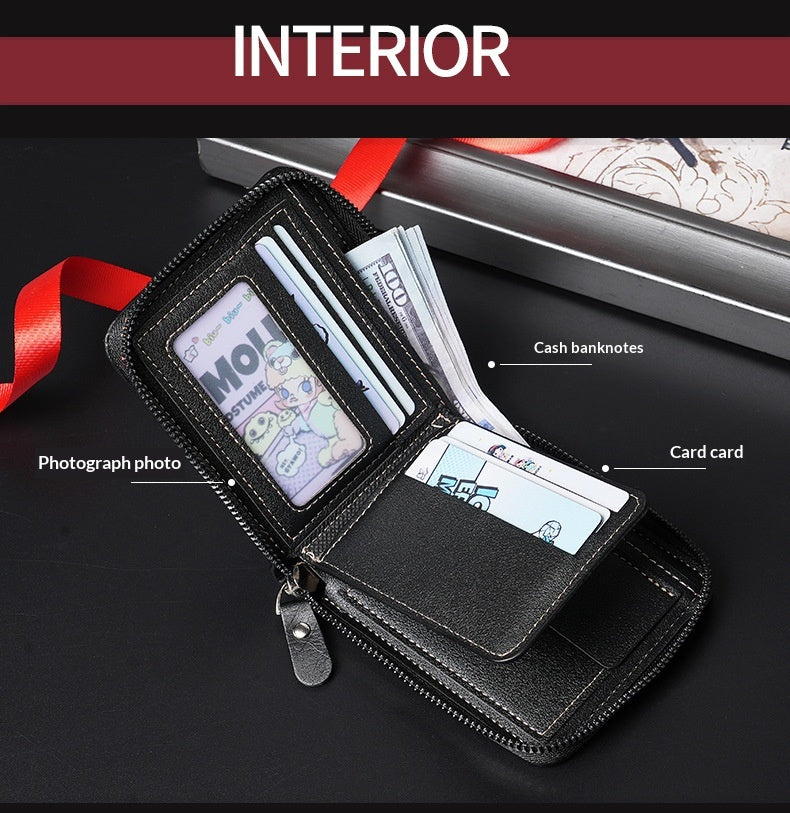 Batsioe - European Men's Vintage Bi-Fold Wallet